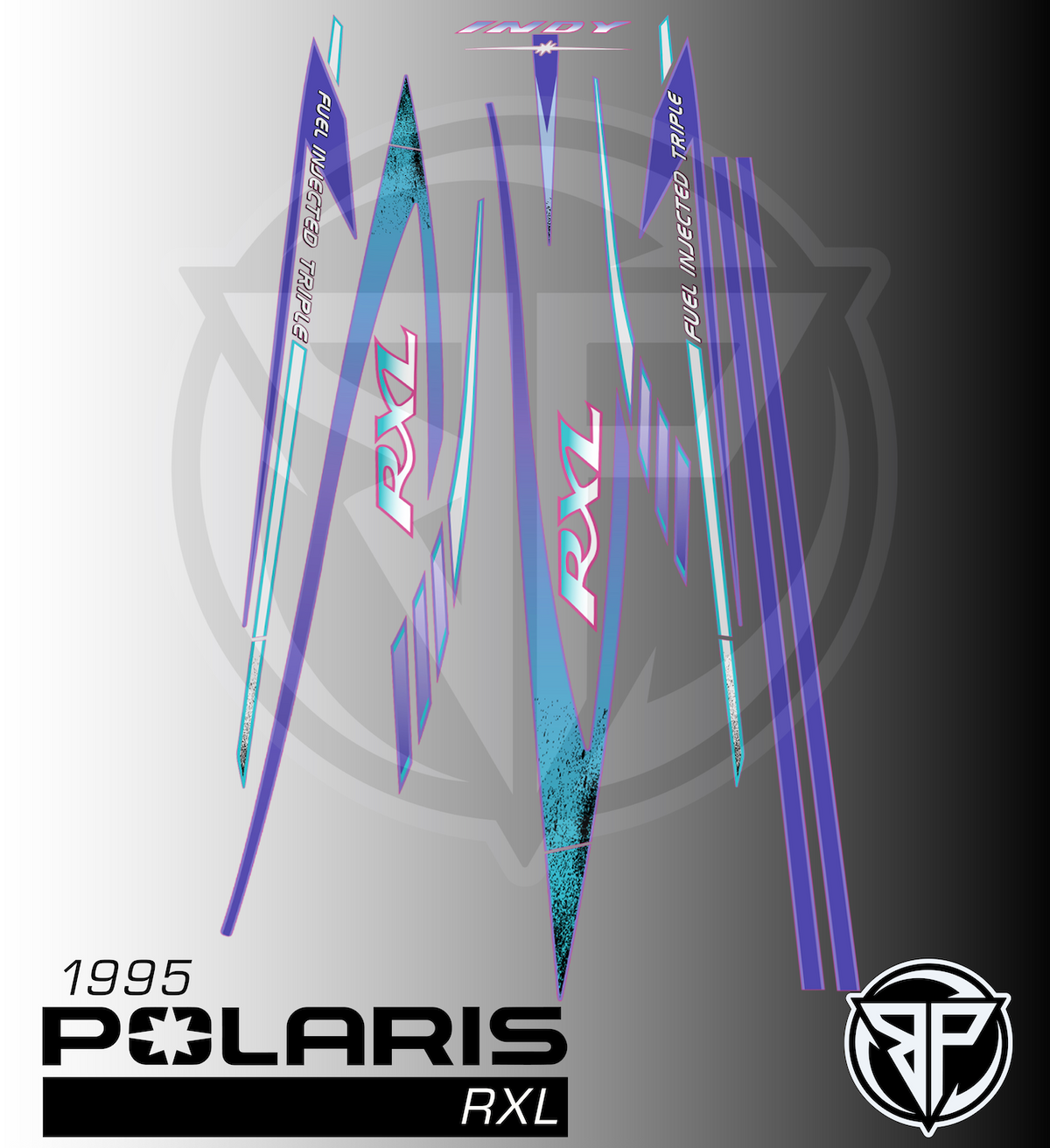 1995 Polaris Indy RXL Decal Package