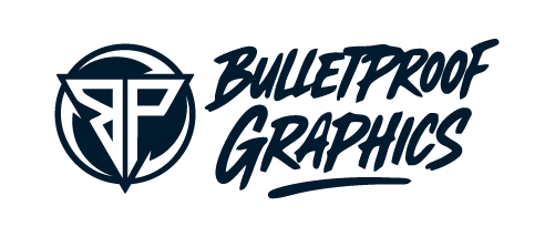 Bulletproof Graphics dark horizontal logo
