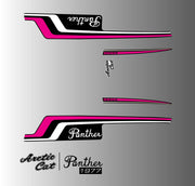 1977 Arctic Cat Panther 5000 reproduction decal set artwork