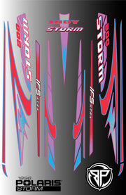 1996 Polaris Indy Storm complete decal package artwork