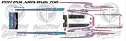 1997 Polaris Indy RMK complete decal package artwork