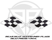 Polaris seat flap checkered flag decal artwork