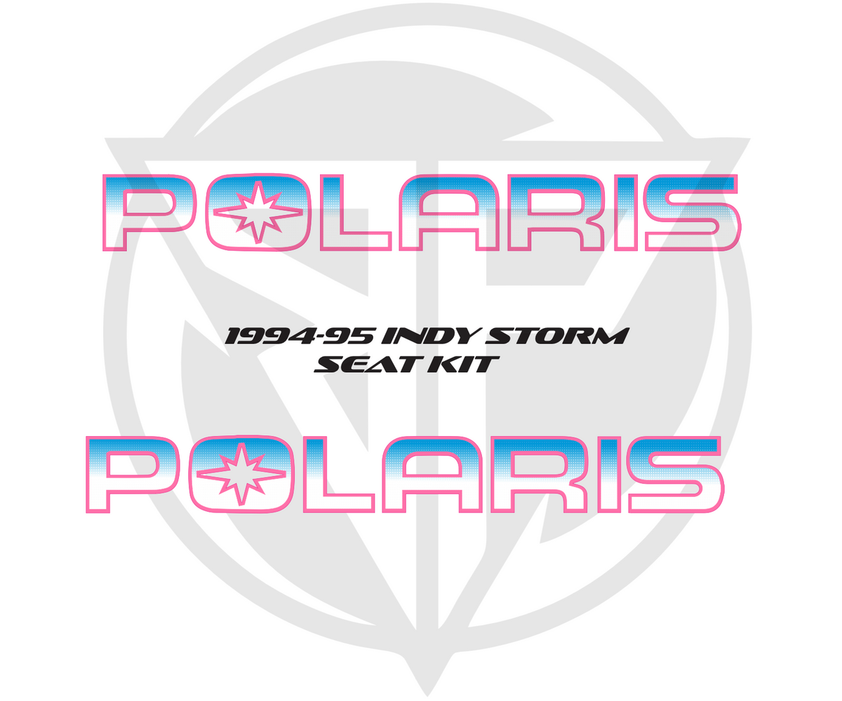 Polaris Storm seat decal set artwork