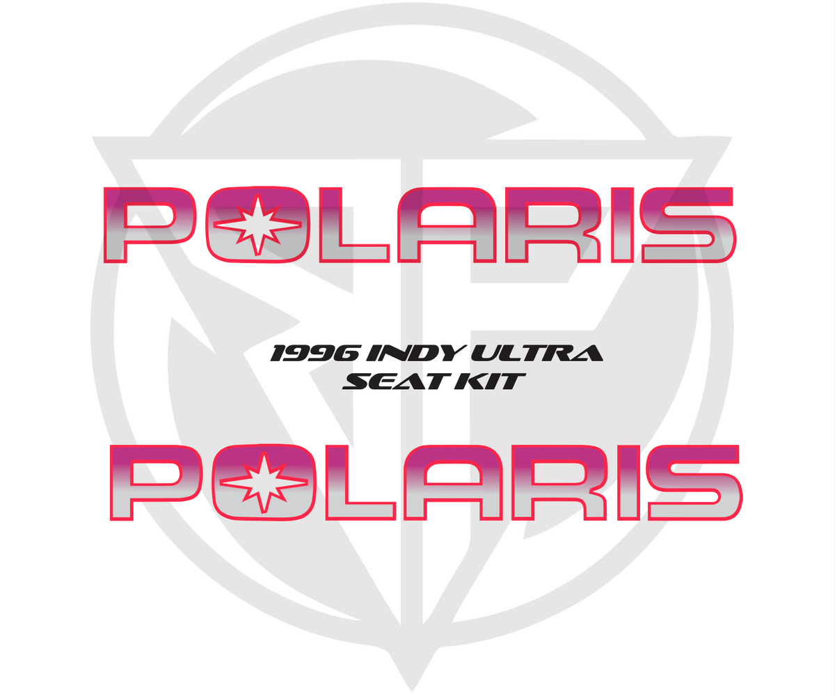 Polaris Ultra seat decal set artwork