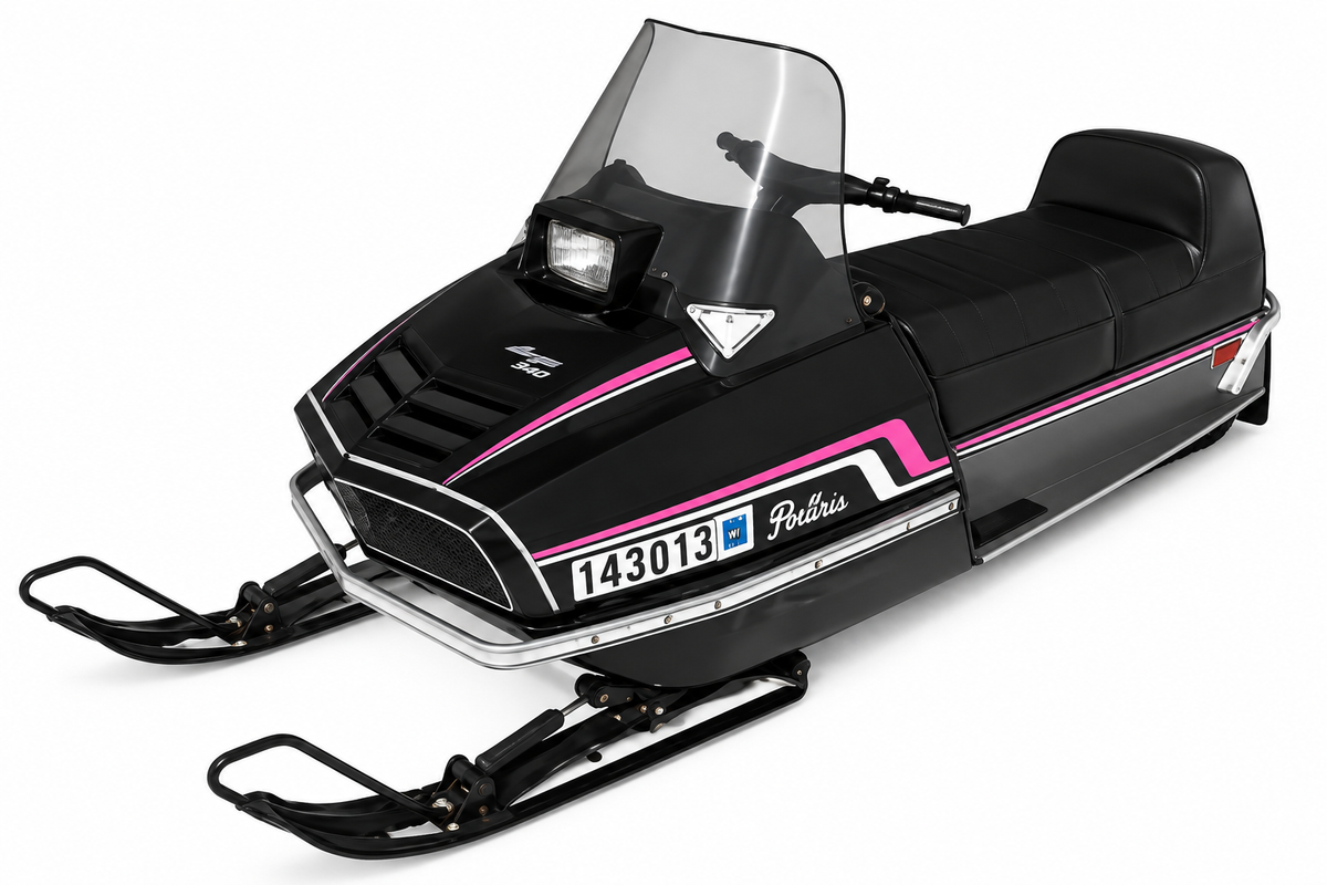1977 Arctic Cat Panther 5000 restored snowmobile with reproduction decals
