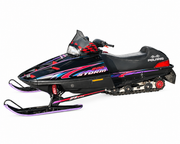 1996 Polaris Indy Storm restored snowmobile with reproduction decals