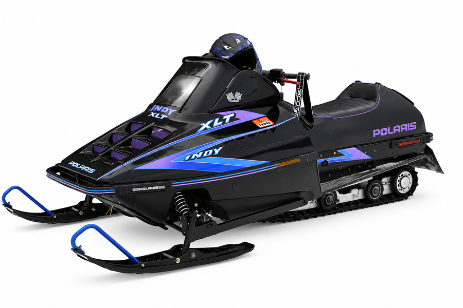 1993 Polaris Indy XLT restored snowmobile with reproduction decals
