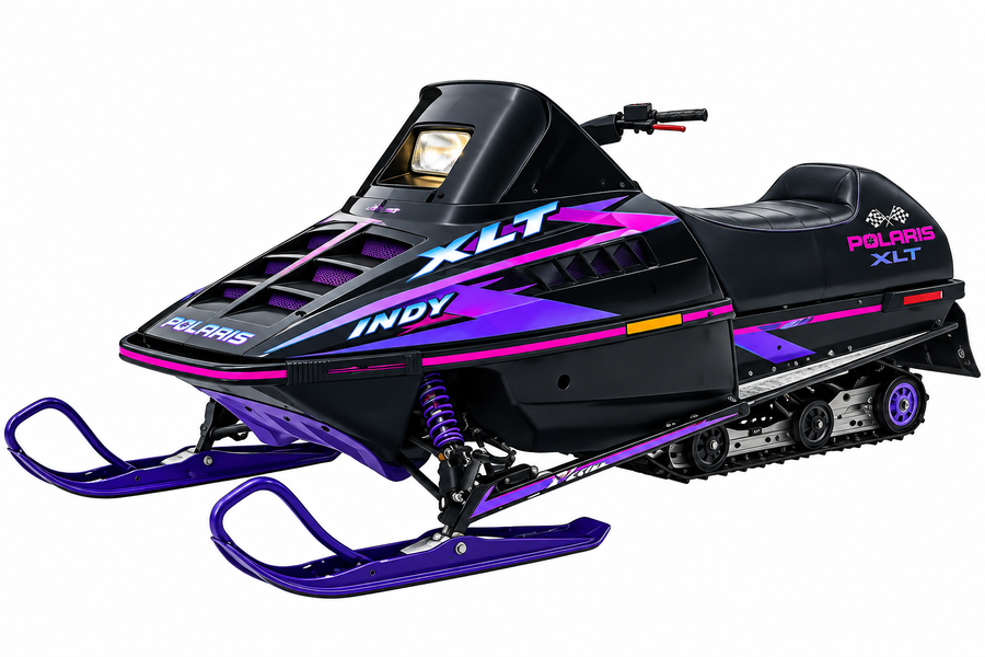 1995 Polaris Indy XLT Special restored snowmobile with reproduction decals