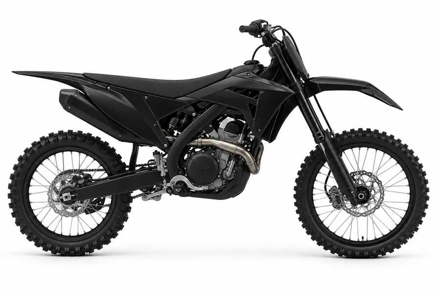 Honda CRF-R · 2025–26 black machine reference for Fresh Start custom graphics