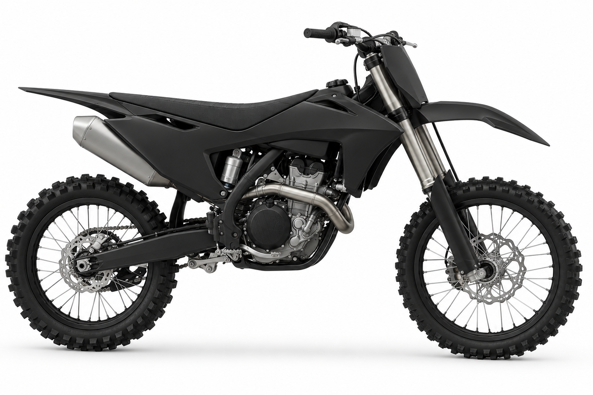 GasGas MC · 2024–25 black machine reference for Fresh Start custom graphics