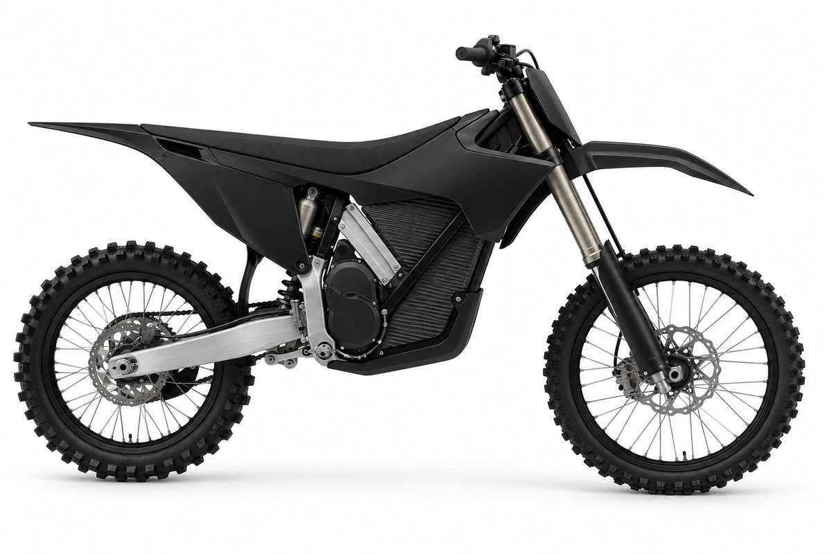 Stark Varg Varg MX black machine reference for Fresh Start custom graphics
