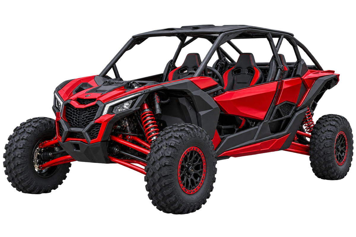 Can-Am Maverick black machine reference for Fresh Start custom graphics