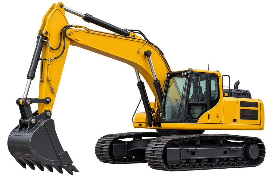 Caterpillar Equipment black machine reference for Fresh Start custom graphics