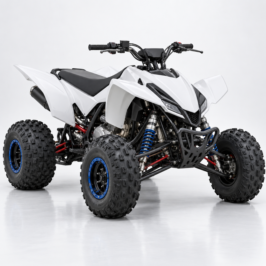 Universal Sport quad black machine reference for Fresh Start custom graphics